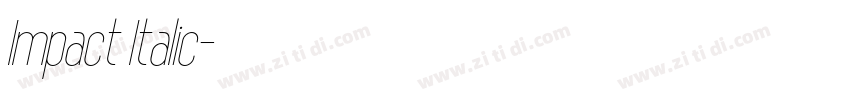 Impact Italic字体转换